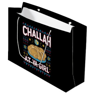 Grand Sac Cadeau Fais de la Challah à ta fille, nourriture drôle de