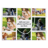 Grand Sac Cadeau Faites votre propre collage photo et texte (Dos)