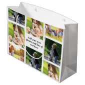 Grand Sac Cadeau Faites votre propre collage photo et texte (Dos Angle)