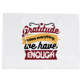 Grand Sac Cadeau Faith and Gratitude Artwork – Uplifting Christian (Dos)