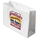 Grand Sac Cadeau Faith and Gratitude Artwork – Uplifting Christian (Dos Angle)