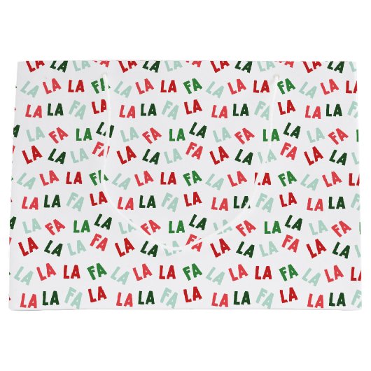 Grand Sac Cadeau FaLaLaNoël (Devant)