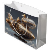 Grand Sac Cadeau Fantastique Steampunk Airship (Dos Angle)