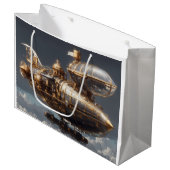 Grand Sac Cadeau Fantastique Steampunk Airship (Devant Angle)