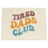 Grand Sac Cadeau Fatigué Dads Club Funny (Devant)
