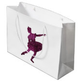 Grand Sac Cadeau Fée de prune de sucre double face (Dos Angle)