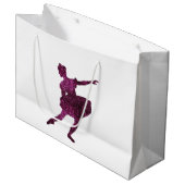 Grand Sac Cadeau Fée de prune de sucre double face (Devant Angle)