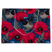 Grand Sac Cadeau Fée et pavots (Devant)