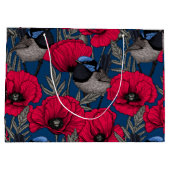 Grand Sac Cadeau Fée et pavots (Dos)