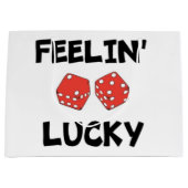 GRAND SAC CADEAU "FEELIN' LUCKY" DICE (Devant)