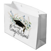 Grand Sac Cadeau Félicitations à Eucalyptus (Dos Angle)