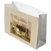 Grand Sac Cadeau Félicitations à l'adoption (Dos Angle)