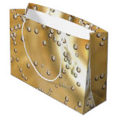 Grand Sac Cadeau Félicitations Bulles de Champagne (Dos Angle)