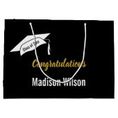 Grand Sac Cadeau Félicitations Graduate Name Class of 2026 (Dos)