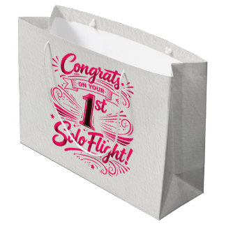 Grand Sac Cadeau Félicitations pour votre 1er vol solo