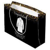 Grand Sac Cadeau Félicitations White Coat Physician Doctor (Dos Angle)
