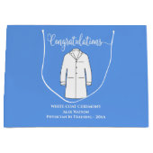 Grand Sac Cadeau Félicitations White Coat Physician Doctor (Devant)