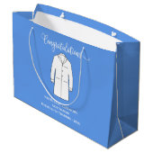 Grand Sac Cadeau Félicitations White Coat Physician Doctor (Dos Angle)