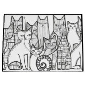 Grand Sac Cadeau Feline (Devant)