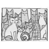 Grand Sac Cadeau Feline (Dos)