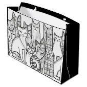 Grand Sac Cadeau Feline (Dos Angle)