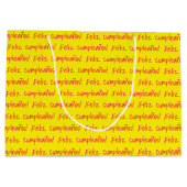 Grand Sac Cadeau Feliz Cumpleaños Espagne Bonne fête d'anniversaire (Dos)