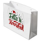 Grand Sac Cadeau Feliz Navidad (Dos Angle)