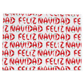 Grand Sac Cadeau Feliz Navidad Red Chile Pepper (Dos)