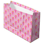 Grand Sac Cadeau Feminist Pink (Devant Angle)