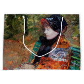 Grand Sac Cadeau Femme assise sur le banc, Mary Cassatt (Devant)