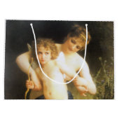 Grand Sac Cadeau Femme avec Cupidon, Bouguereau (Dos)