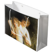 Grand Sac Cadeau Femme avec Cupidon, Bouguereau (Devant Angle)