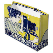 Grand Sac Cadeau Femme caméra, photographe, Van Caspel (Dos Angle)