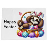 Grand Sac Cadeau Fente d'oeufs de Pâques (Devant)