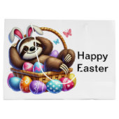 Grand Sac Cadeau Fente d'oeufs de Pâques (Dos)