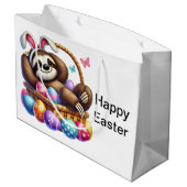 Grand Sac Cadeau Fente d'oeufs de Pâques (Dos Angle)