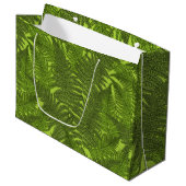 Grand Sac Cadeau Ferme en vert (Devant Angle)