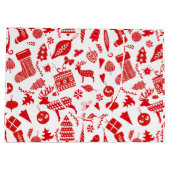 Grand Sac Cadeau Festival de Noël scandinave (Dos)