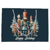 Grand Sac Cadeau Festive Christmas noutcracker ajouter du texte (Dos)