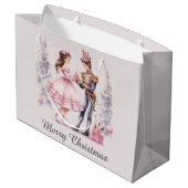 Grand Sac Cadeau Festive Christmas noutcracker ajouter du texte (Dos Angle)