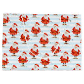 Grand Sac Cadeau Festive Cute Santa Claus (Dos)