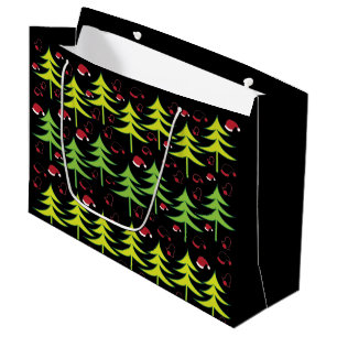 Grand Sac Cadeau Festive de l'arbre de Noël