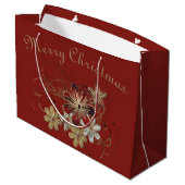 Grand Sac Cadeau Festive Holiday Laurel (Dos Angle)