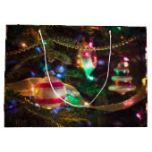 Grand Sac Cadeau Festive Vintage (Dos)