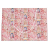 Grand Sac Cadeau Fête d'anniversaire de la princesse (Devant)