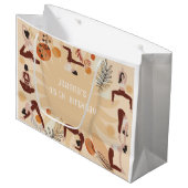 Grand Sac Cadeau Fête d'anniversaire de Yoga (Devant Angle)