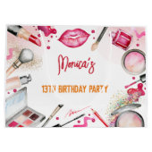 Grand Sac Cadeau Fête d'anniversaire spa beauté et maquillage (Dos)