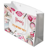 Grand Sac Cadeau Fête d'anniversaire spa beauté et maquillage (Dos Angle)