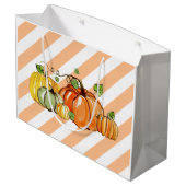 Grand Sac Cadeau fête d'automne, citrouille, fête d'anniversaire Sa (Dos Angle)