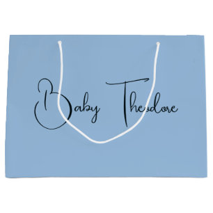 Grand Sac Cadeau Fête de Baby shower personnalisée Favoriser Garçon